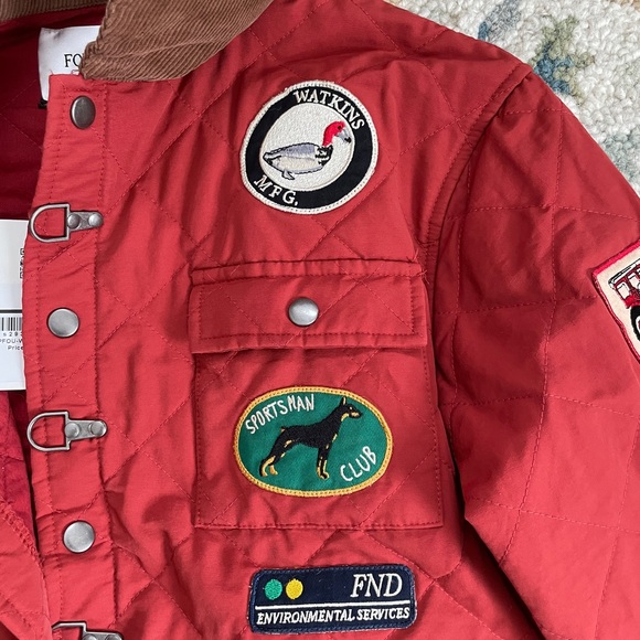 Found red patchwork jacket - Picture 4 of 7